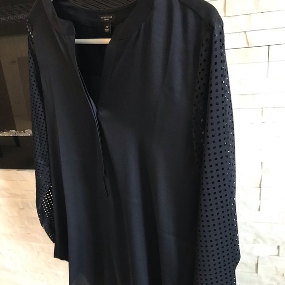Ann Taylor Tops - 🎉 SALE NWOT Ann Taylor splitneck navy SP
